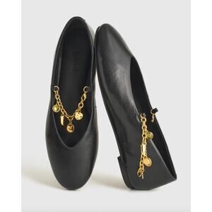 Madewell The Remy Mary Jane Leather Flats True Black Women’s Size 9